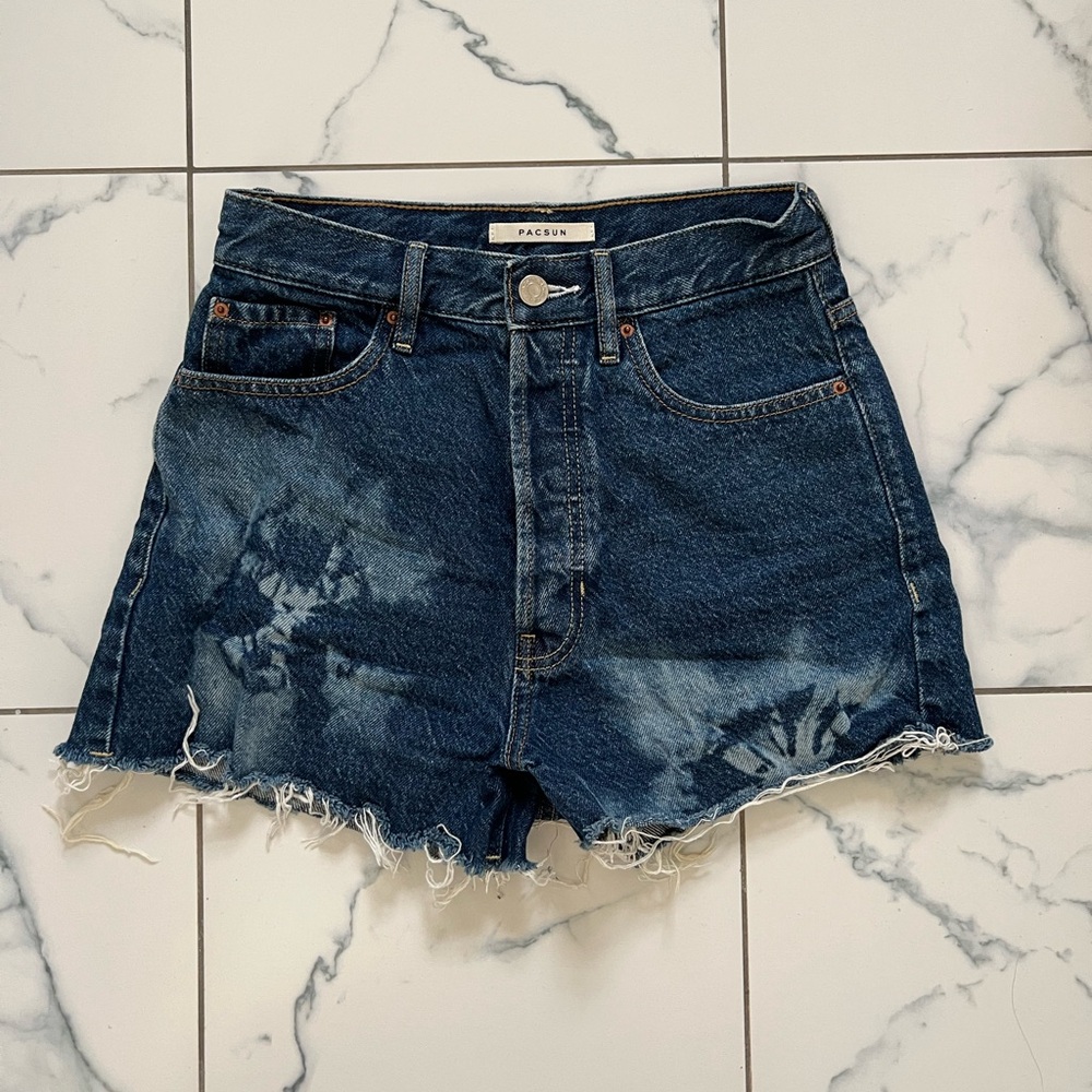 Pacsun Tie Dye Jean Shorts